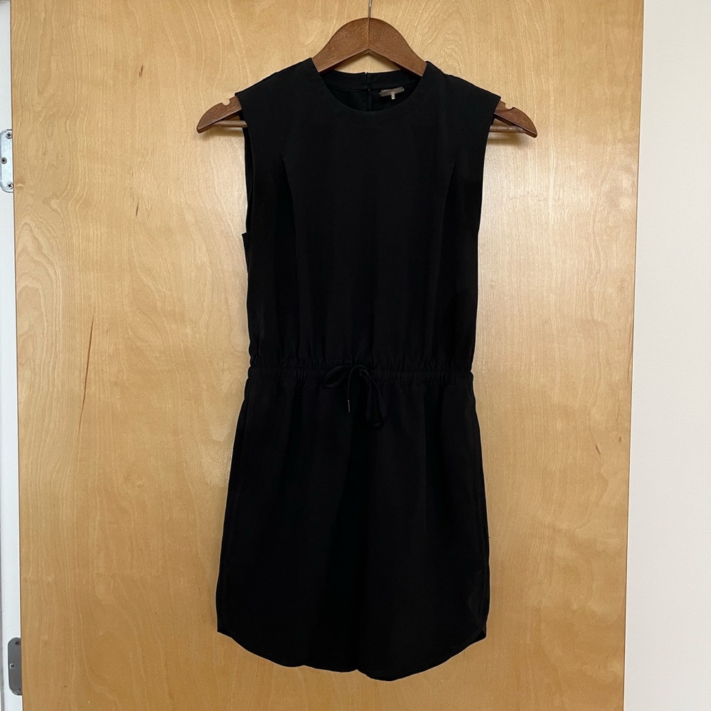 Black CALLA active dress with drawstring waist (no built in shorts)